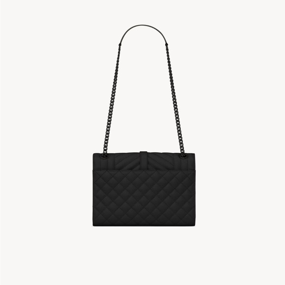 YSL ENVELOPE MEDIUM IN QUILTED GRAIN DE POUDRE EMBOSSED LEATHER
NOIR - Picture 15 of 15
